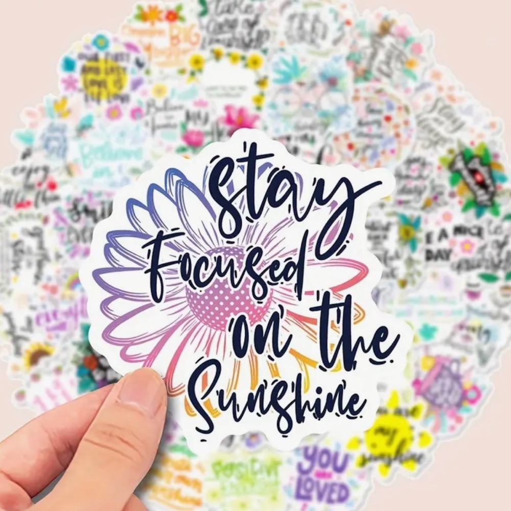 50 Inspiring Words Sticker Uplifting Positive Messages